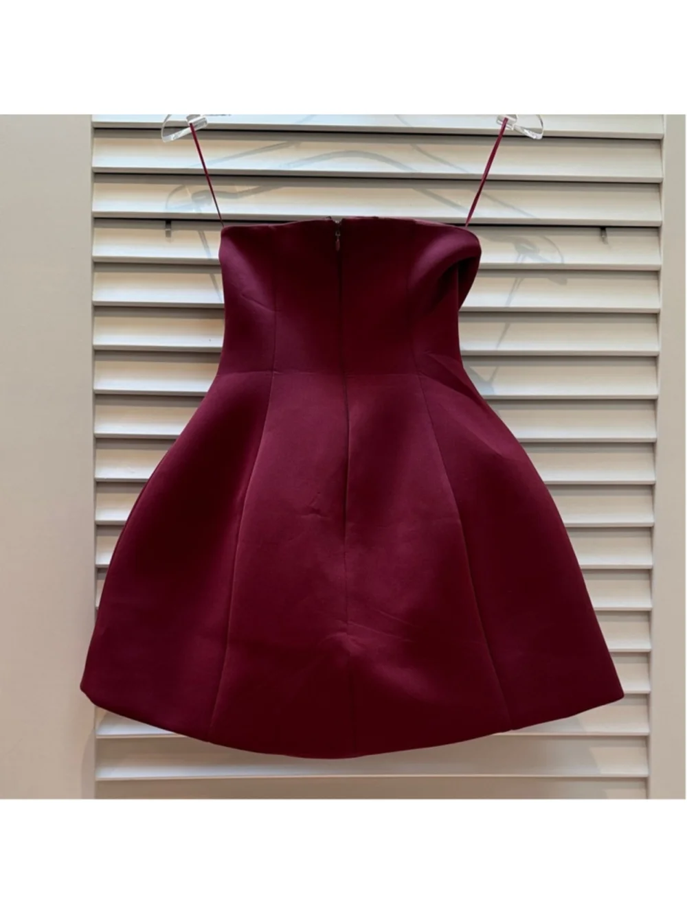 ASOS DESIGN Premium strapless sculpted mini dress with gold tone trim